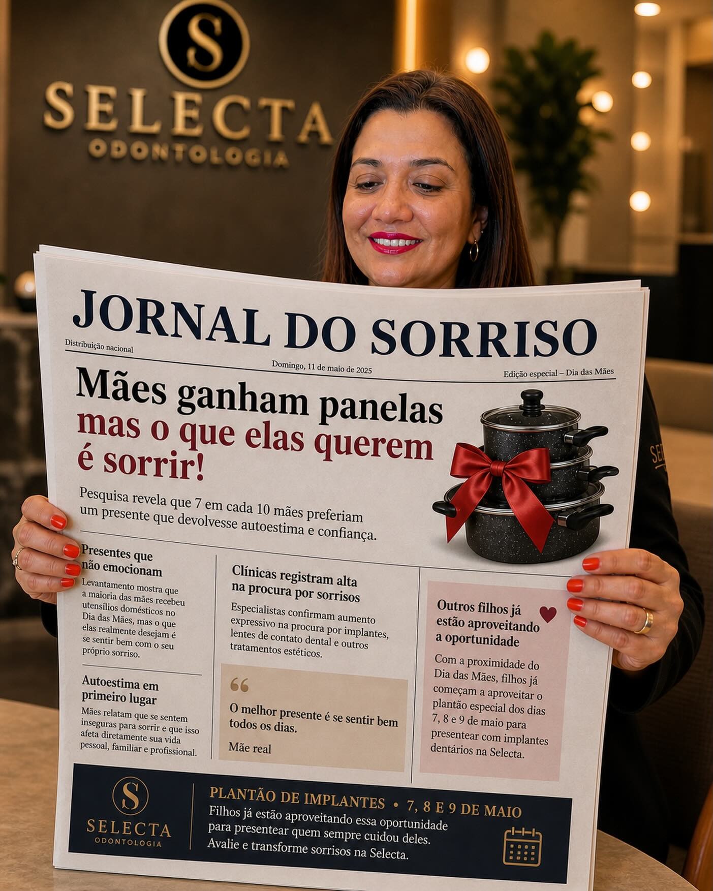Selecta Odontologia — campanha Jornal do Sorriso